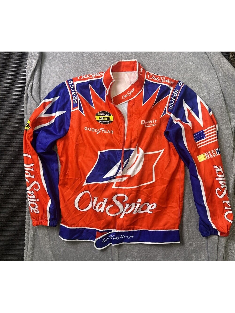Old Spice Jacket Men's L And PantsCal Naughton Jr. Talladega Nights Movie NASCAR